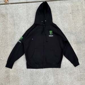 Monster Energy Full Zip Hoodie Y2K Hooded Sweatshirt